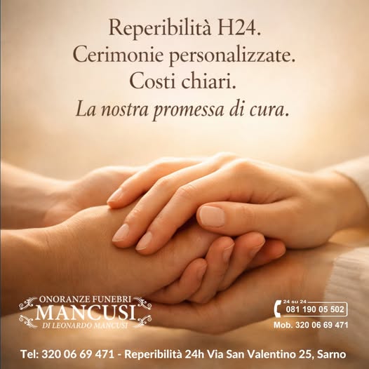 Cerimonia funebre - Onoranze Funebri Sarno