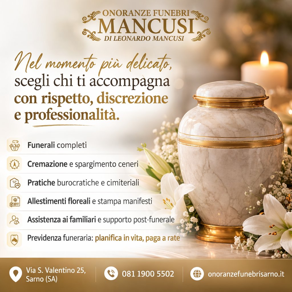 Servizi funebri Mancusi - Funerali Sarno